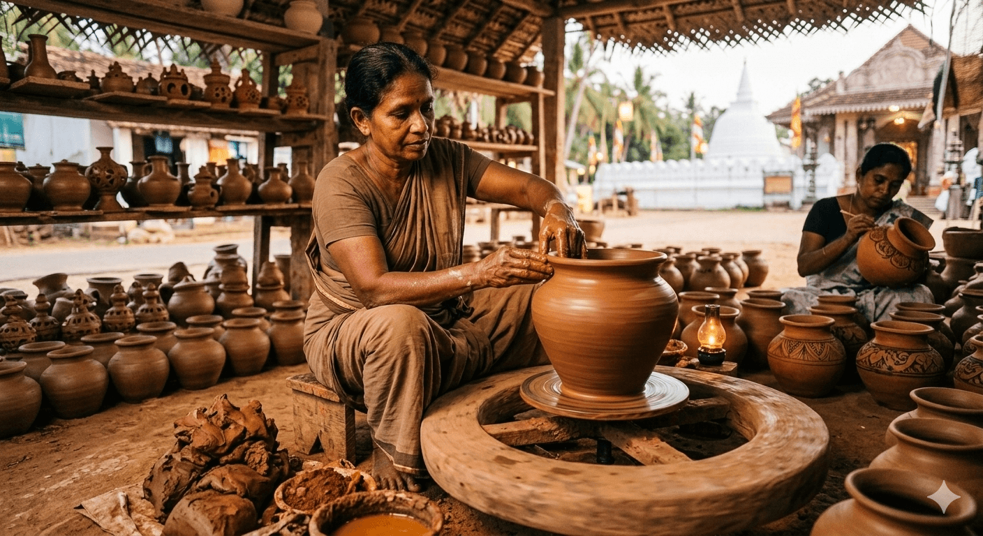 Traditional pottery making experience